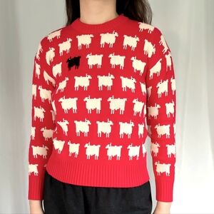 Warm And Wonderful Fitted Sheep Cotton Sweater